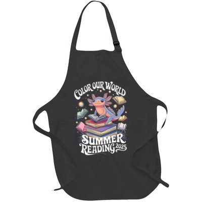 Color Our World Summer Reading 2025 Cute Librarian Axolotl Apron