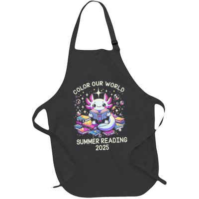 Color Our World Summer Reading Program 2025 Cute Axolotl Gift Apron
