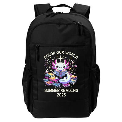 Color Our World Summer Reading Program 2025 Cute Axolotl Gift Backpack