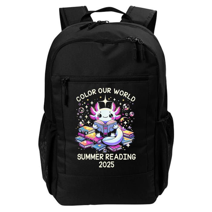 Color Our World Summer Reading Program 2025 Cute Axolotl Gift Backpack