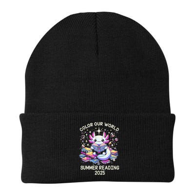 Color Our World Summer Reading Program 2025 Cute Axolotl Gift Beanie