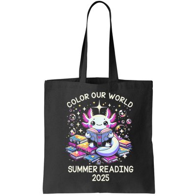 Color Our World Summer Reading Program 2025 Cute Axolotl Gift Bag