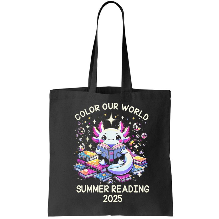Color Our World Summer Reading Program 2025 Cute Axolotl Gift Bag