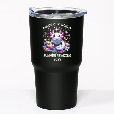 Color Our World Summer Reading Program 2025 Cute Axolotl Gift Tumbler