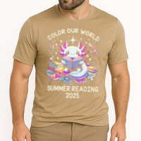 Color Our World Summer Reading Program 2025 Cute Axolotl Gift Performance Shirt