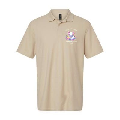Color Our World Summer Reading Program 2025 Cute Axolotl Gift Polo