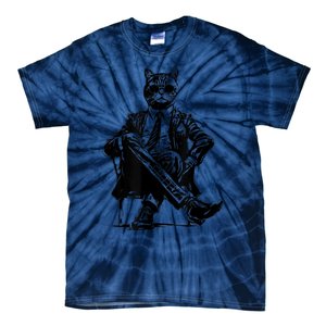 Cat Of Wall Street Funny Cat Tie-Dye T-Shirt