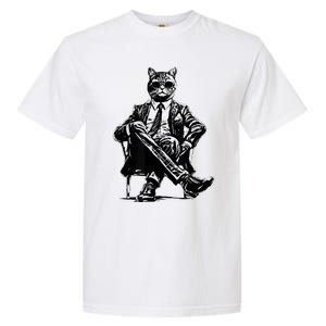 Cat Of Wall Street Funny Cat Garment-Dyed Heavyweight T-Shirt