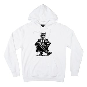 Cat Of Wall Street Funny Cat Hoodie