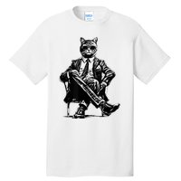 Cat Of Wall Street Funny Cat Tall T-Shirt