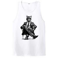 Cat Of Wall Street Funny Cat PosiCharge Competitor Tank