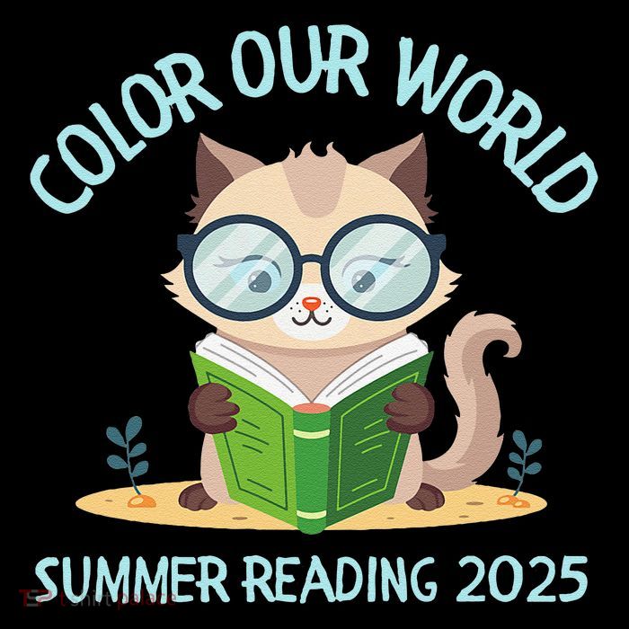 Color Our World Summer 2025 Summer Reading Program Cat Doggie Tank