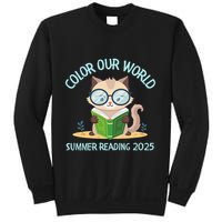 Color Our World Summer 2025 Summer Reading Program Cat Sweatshirt