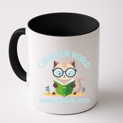 Color Our World Summer 2025 Summer Reading Program Cat Mug