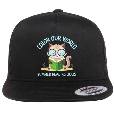 Color Our World Summer 2025 Summer Reading Program Cat Flatbill Hat