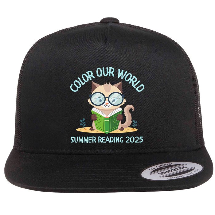 Color Our World Summer 2025 Summer Reading Program Cat Flatbill Hat