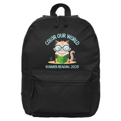 Color Our World Summer 2025 Summer Reading Program Cat 16 in Basic Backpack