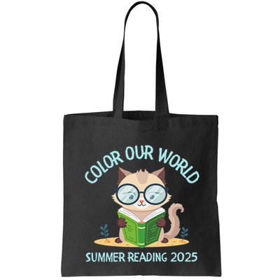 Color Our World Summer 2025 Summer Reading Program Cat Bag