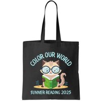 Color Our World Summer 2025 Summer Reading Program Cat Bag