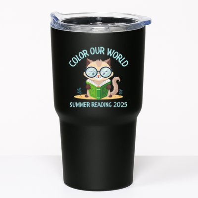 Color Our World Summer 2025 Summer Reading Program Cat Tumbler