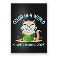 Color Our World Summer 2025 Summer Reading Program Cat Poster