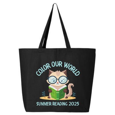 Color Our World Summer 2025 Summer Reading Program Cat 25L Jumbo Tote