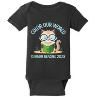 Color Our World Summer 2025 Summer Reading Program Cat Baby Bodysuit
