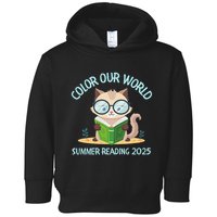 Color Our World Summer 2025 Summer Reading Program Cat Toddler Hoodie