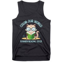 Color Our World Summer 2025 Summer Reading Program Cat Tank Top