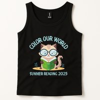 Color Our World Summer 2025 Summer Reading Program Cat Tank Top