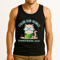 Color Our World Summer 2025 Summer Reading Program Cat Tank Top