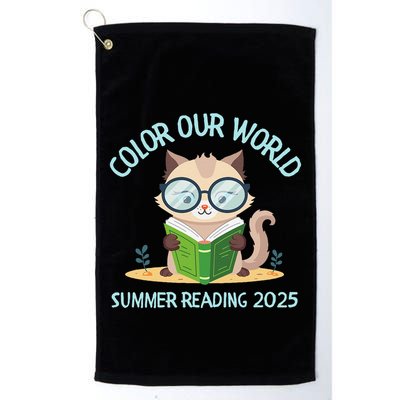 Color Our World Summer 2025 Summer Reading Program Cat Golf Towel