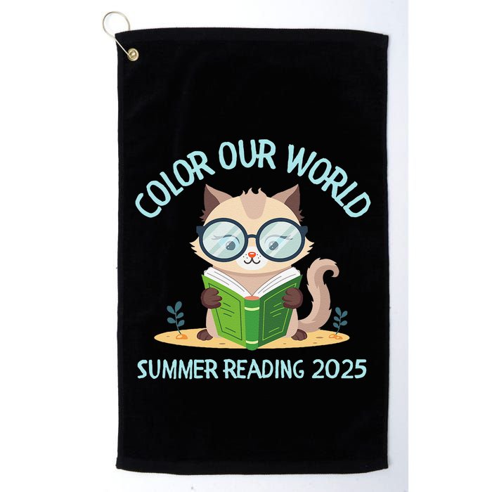 Color Our World Summer 2025 Summer Reading Program Cat Golf Towel