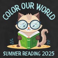 Color Our World Summer 2025 Summer Reading Program Cat Golf Towel