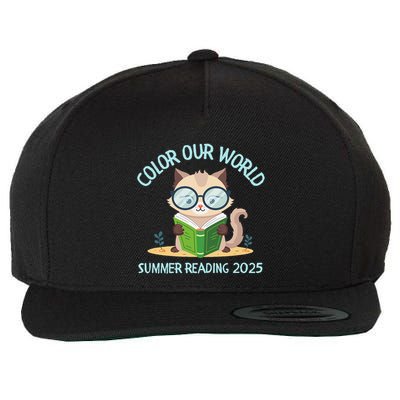 Color Our World Summer 2025 Summer Reading Program Cat Wool Snapback Cap