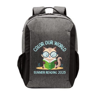 Color Our World Summer 2025 Summer Reading Program Cat Vector Backpack