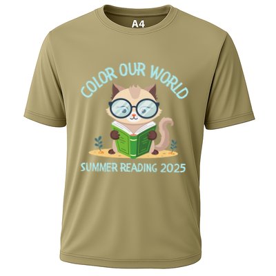 Color Our World Summer 2025 Summer Reading Program Cat Performance Shirt