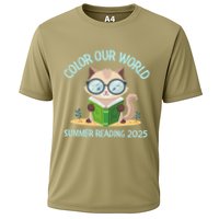 Color Our World Summer 2025 Summer Reading Program Cat Performance Shirt