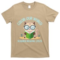 Color Our World Summer 2025 Summer Reading Program Cat T-Shirt