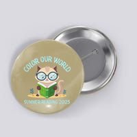 Color Our World Summer 2025 Summer Reading Program Cat Button
