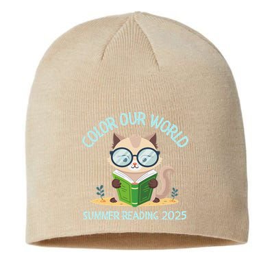 Color Our World Summer 2025 Summer Reading Program Cat Sustainable Beanie