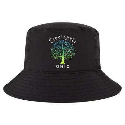 Cincinnati Ohio With Tree Love For Cincinnati Cool Comfort Performance Bucket Hat