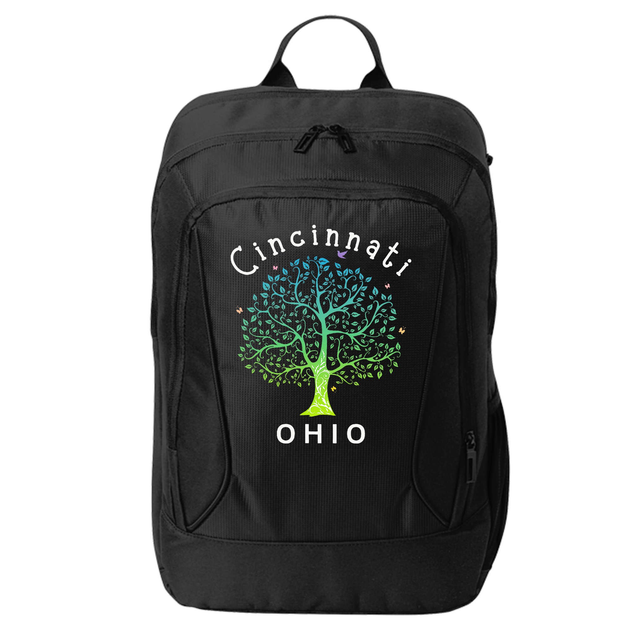 Cincinnati Ohio With Tree Love For Cincinnati City Backpack
