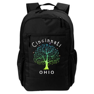 Cincinnati Ohio With Tree Love For Cincinnati Daily Commute Backpack