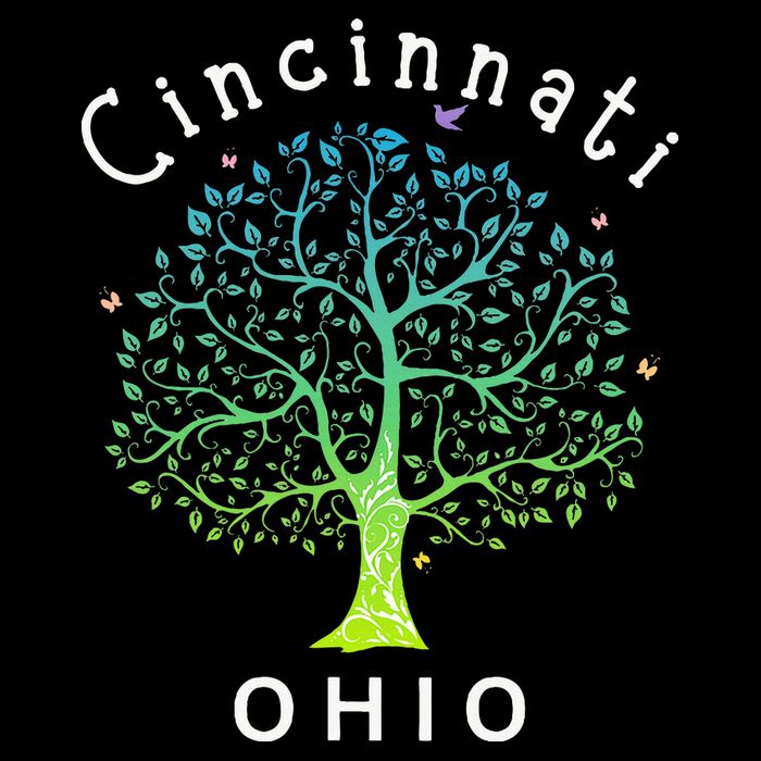 Cincinnati Ohio With Tree Love For Cincinnati Bucket Hat