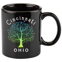 Cincinnati Ohio With Tree Love For Cincinnati 11oz C Handle Ceramic Mug