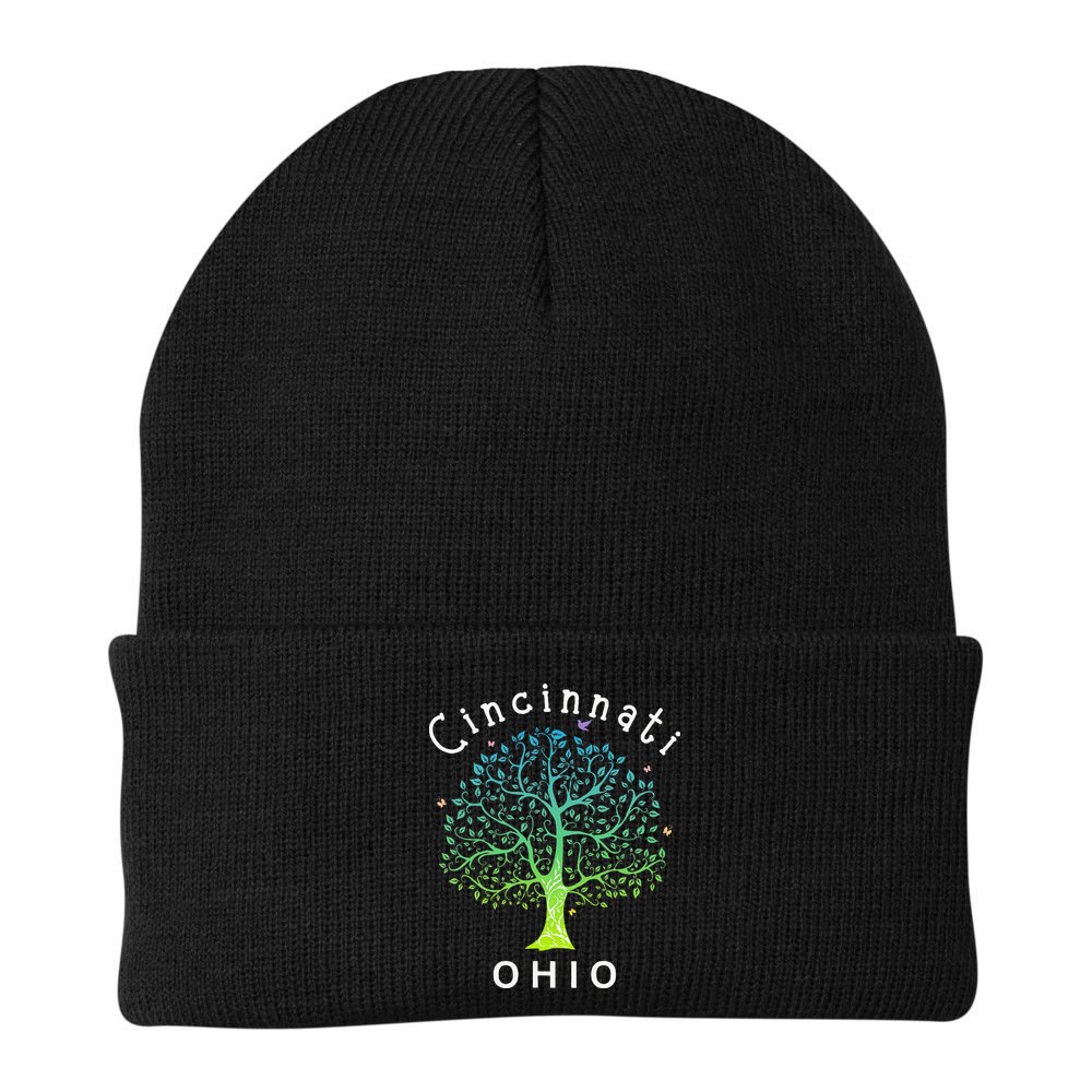 Cincinnati Ohio With Tree Love For Cincinnati Beanie