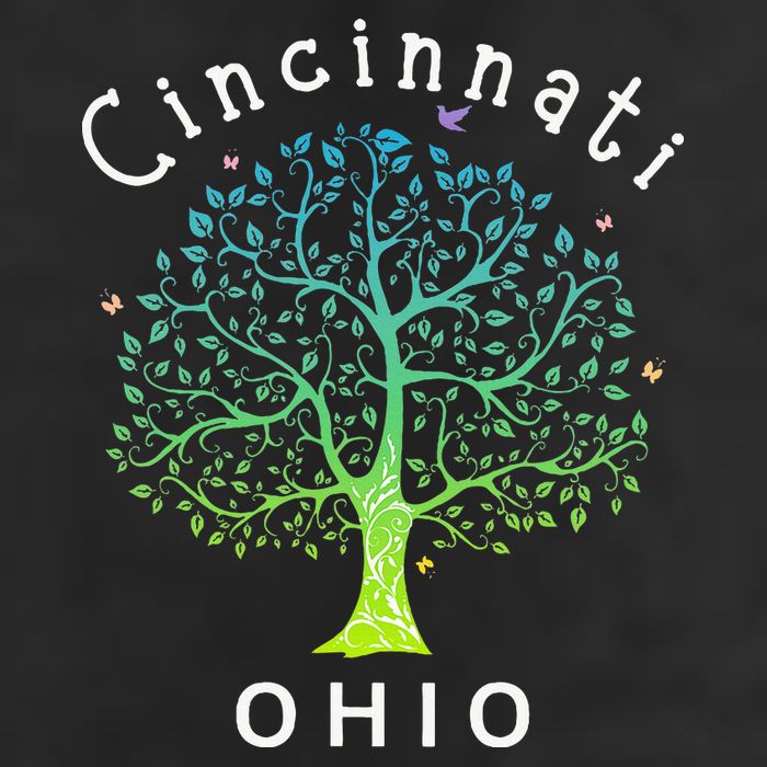 Cincinnati Ohio With Tree Love For Cincinnati 25L Jumbo Tote