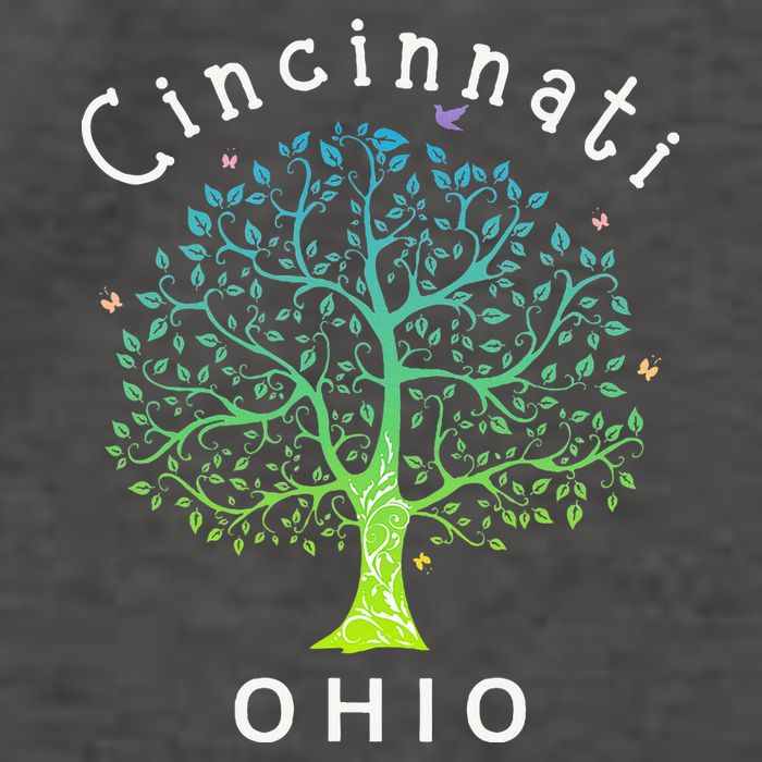 Cincinnati Ohio With Tree Love For Cincinnati Vector Backpack