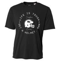 Candace Owens Wearing Life Is Tough Get A Helmet Man Cooling Performance Crew T-Shirt